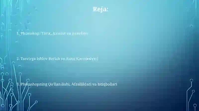 Adobe Photoshop dasturi 2