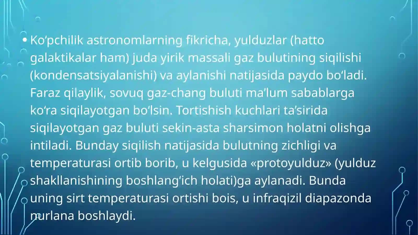 Yulduzlar evolutsiyasi 2