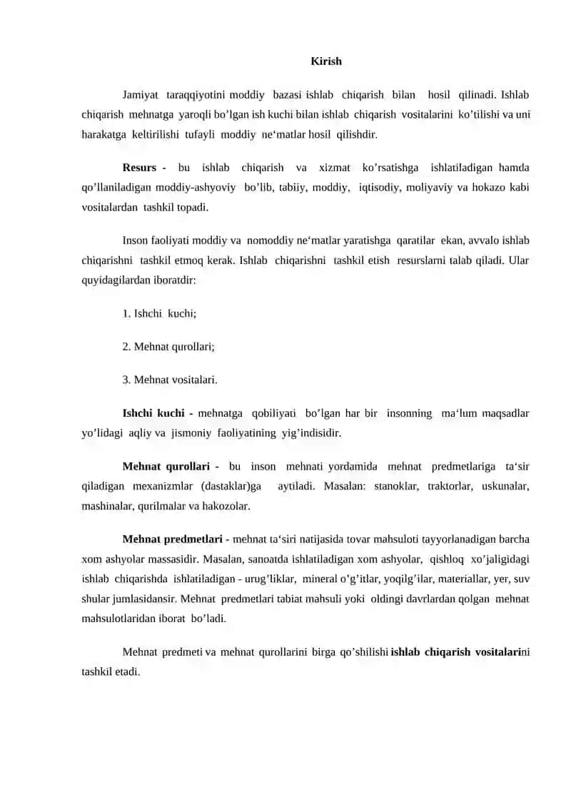 Ishlab chiqarish harajatlarini va ularni kamaytirish yo‘llari 2