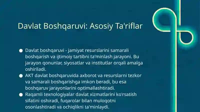Davlat Boshqaruvida AKT 2