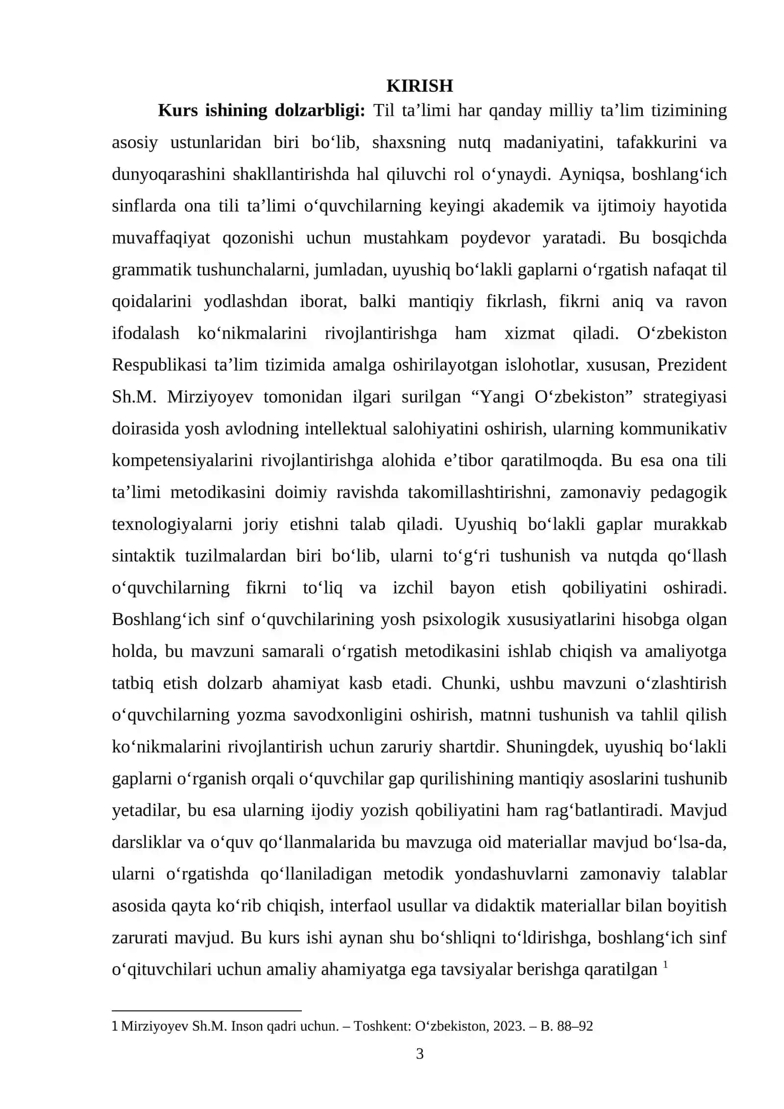 Boshlangʻich sinflarda uyushiq boʻlakli gaplarni oʻrganish metodikasi 2
