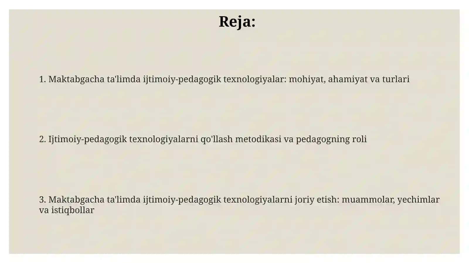 Maktabgacha tarbiya muassasalarida ijtimoiy pedagogik texnologiyalarni qòllash 2
