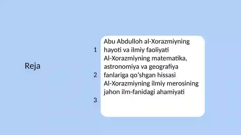 Abu Abdulloh al-Xorazmiy va uning ilmiy merosi 2