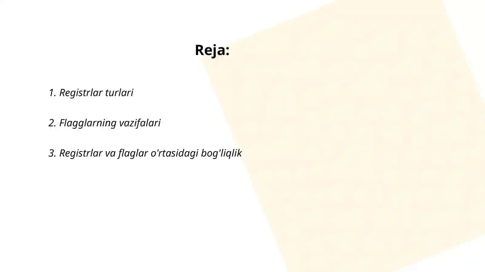 Registrlar va flaglar 2