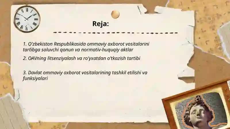 O'zbekiston Respublikasida ommaviy axborot vositalarining faoliyati 2