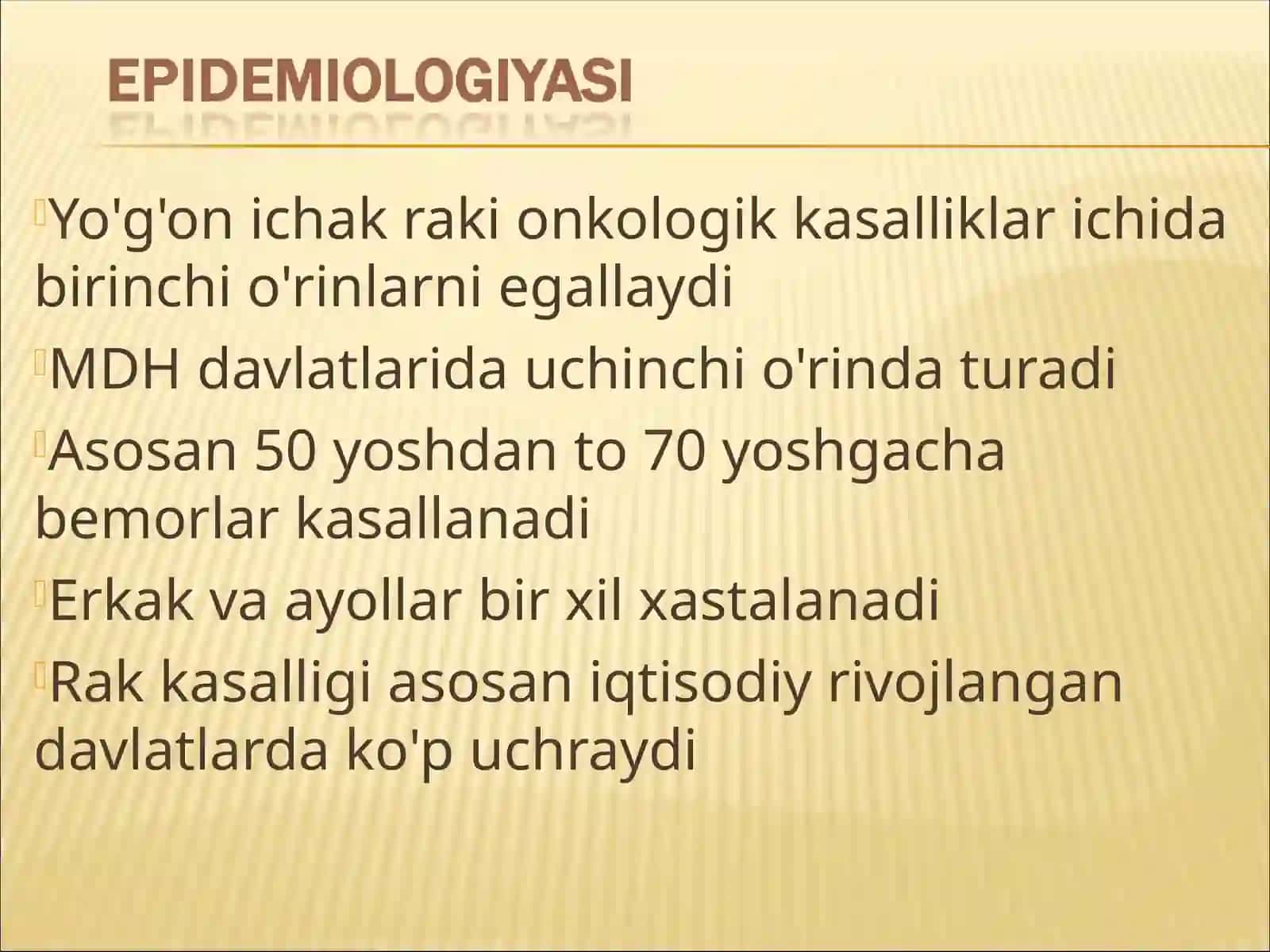 Yo'g'on ichak kasalliklari 2