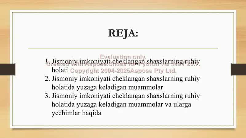 Jismoniy imkoniyati cheklangan shaxslarning ruhiy holatida yuzaga keladigan muammolar va ularga yechimlar 2
