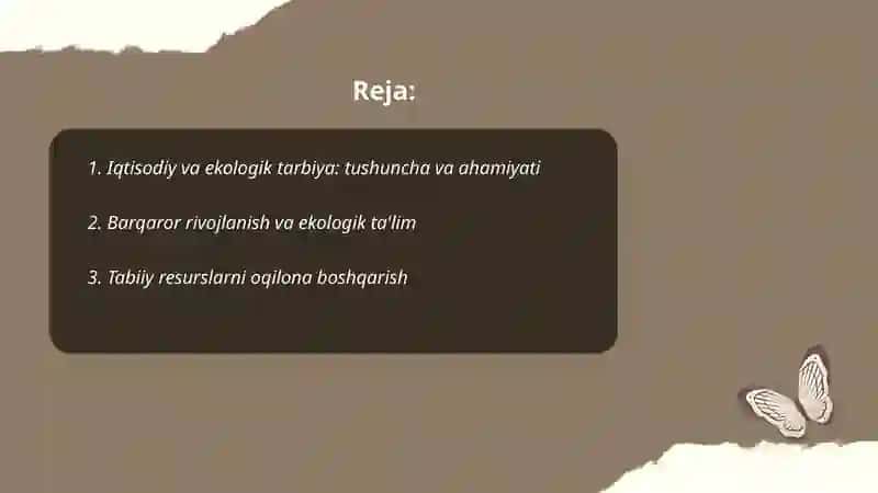 Iqtisodiy va ekologik tarbiya 2