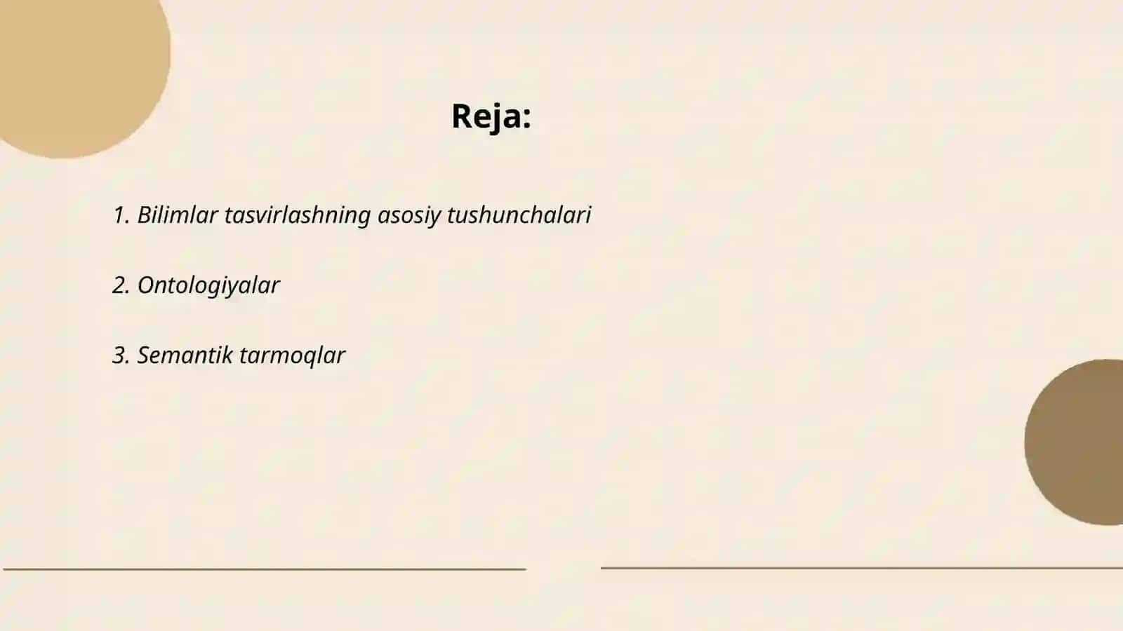 Bilimlar tasvirlashning asosiy tushunchalari 2