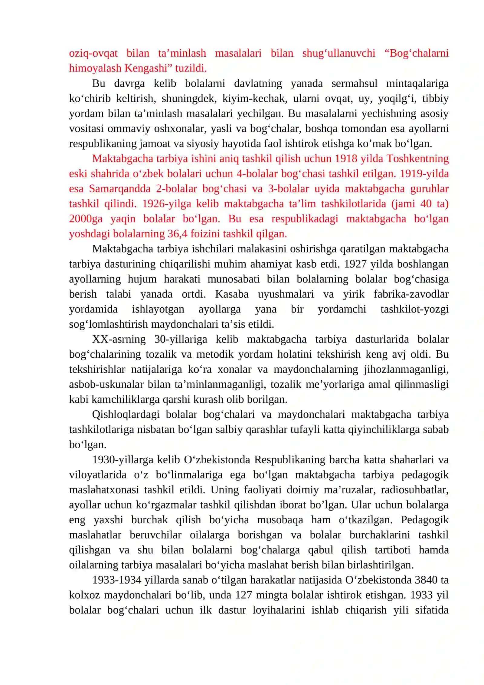 MAKTABGACHA TA’LIM TASHKILOTLARINI PAYDO BO`LISH TARIXI 2