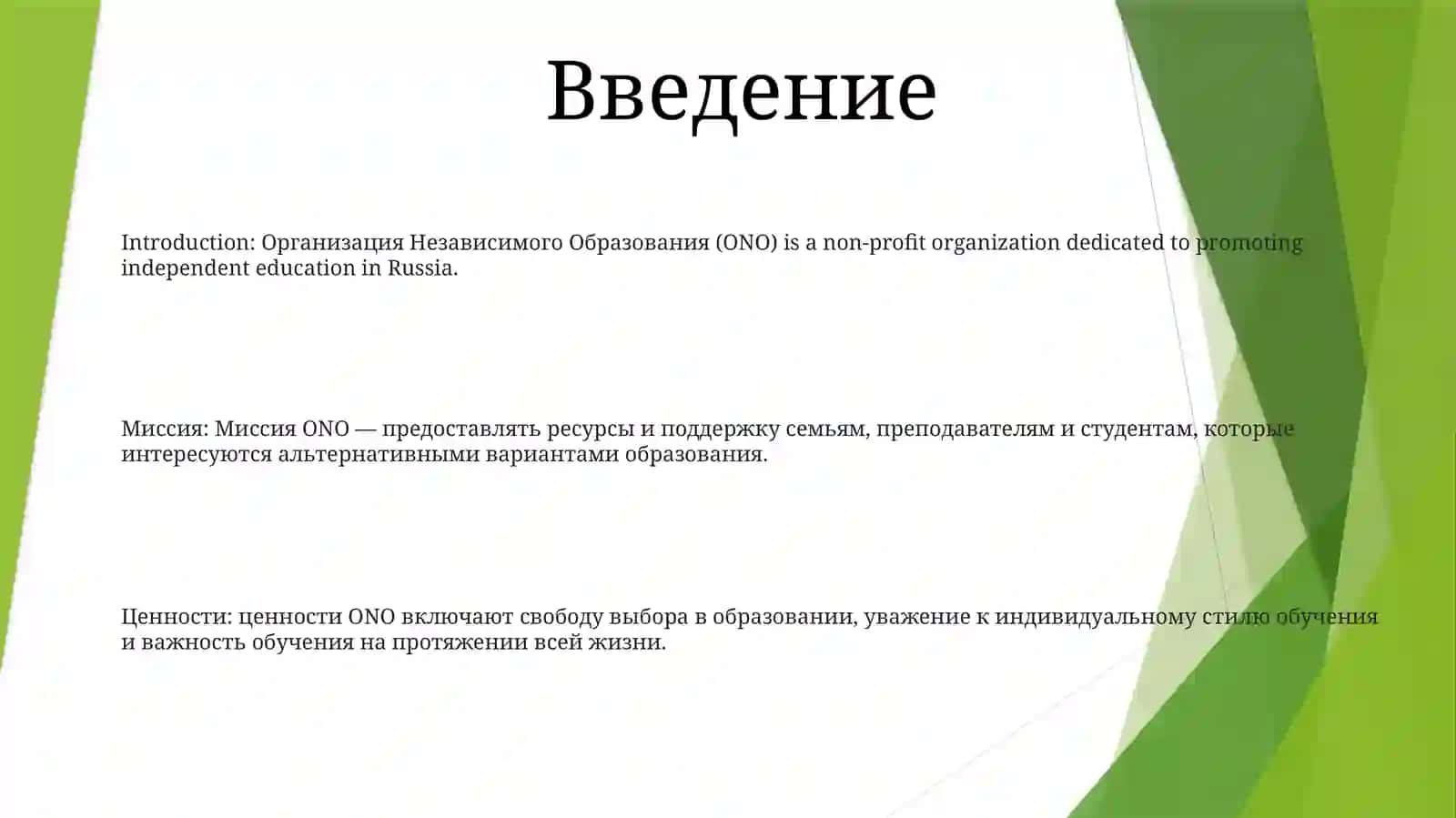 Организация Независимого Образования 2