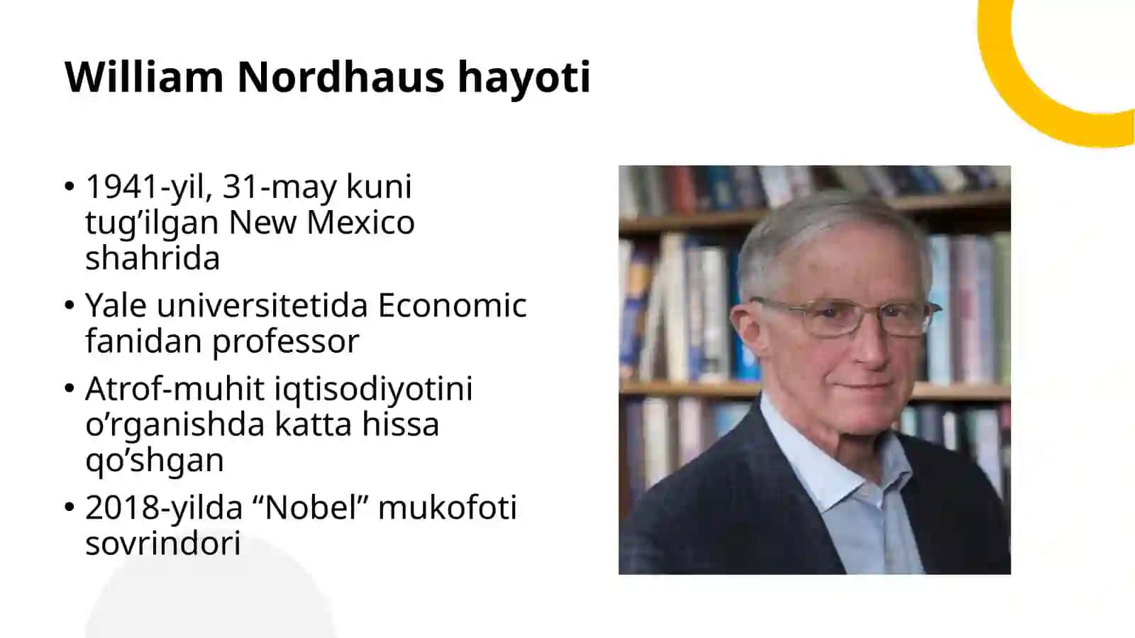 Iqlim iqtisodiyoti va William Nordhaus modellari (Tayyor Mustaqil ta'lim / PPTX + Ma'ruza matni) 2