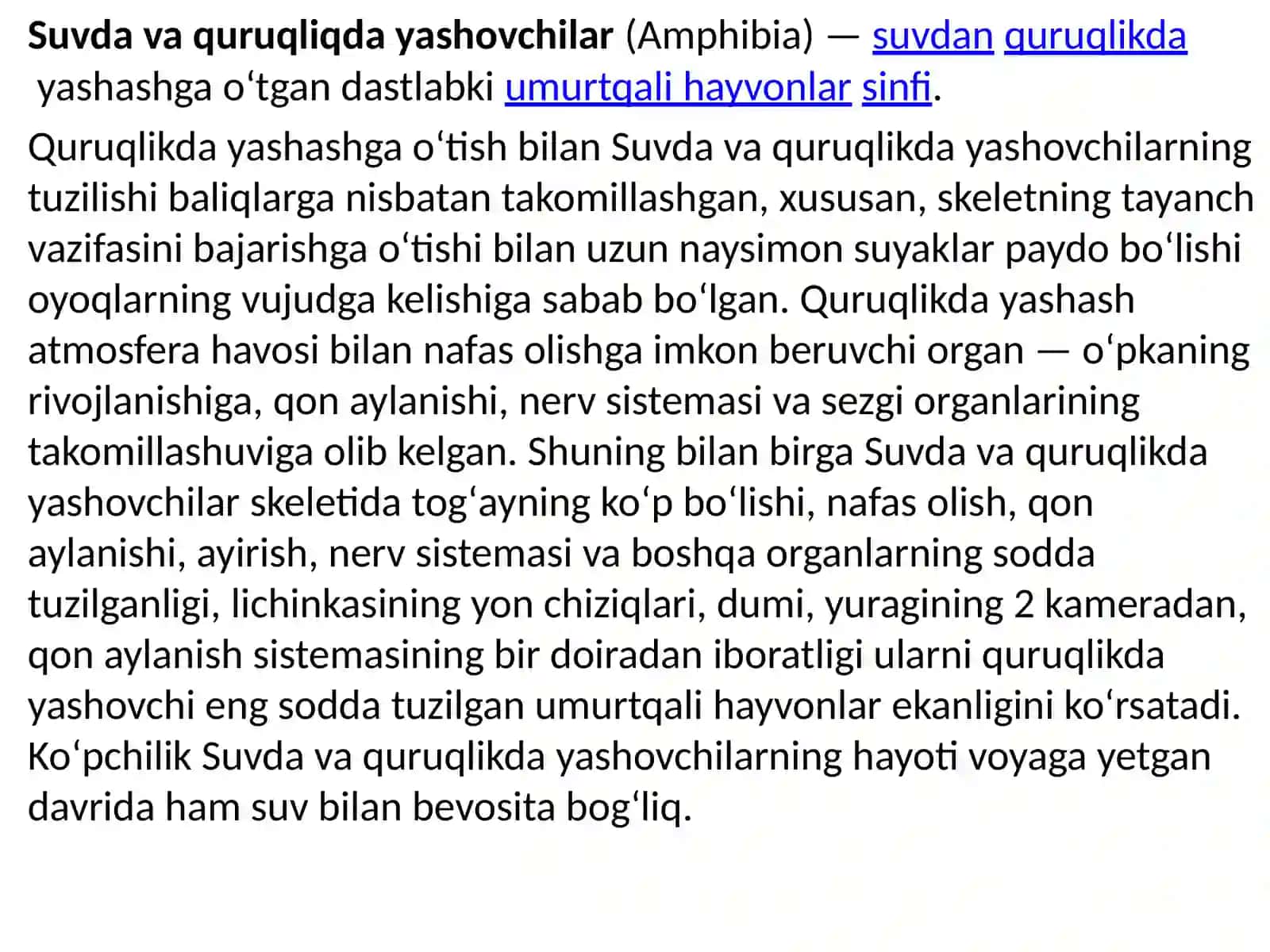 Amfibiyalarning kelib chiqishi va sistematikasi 2