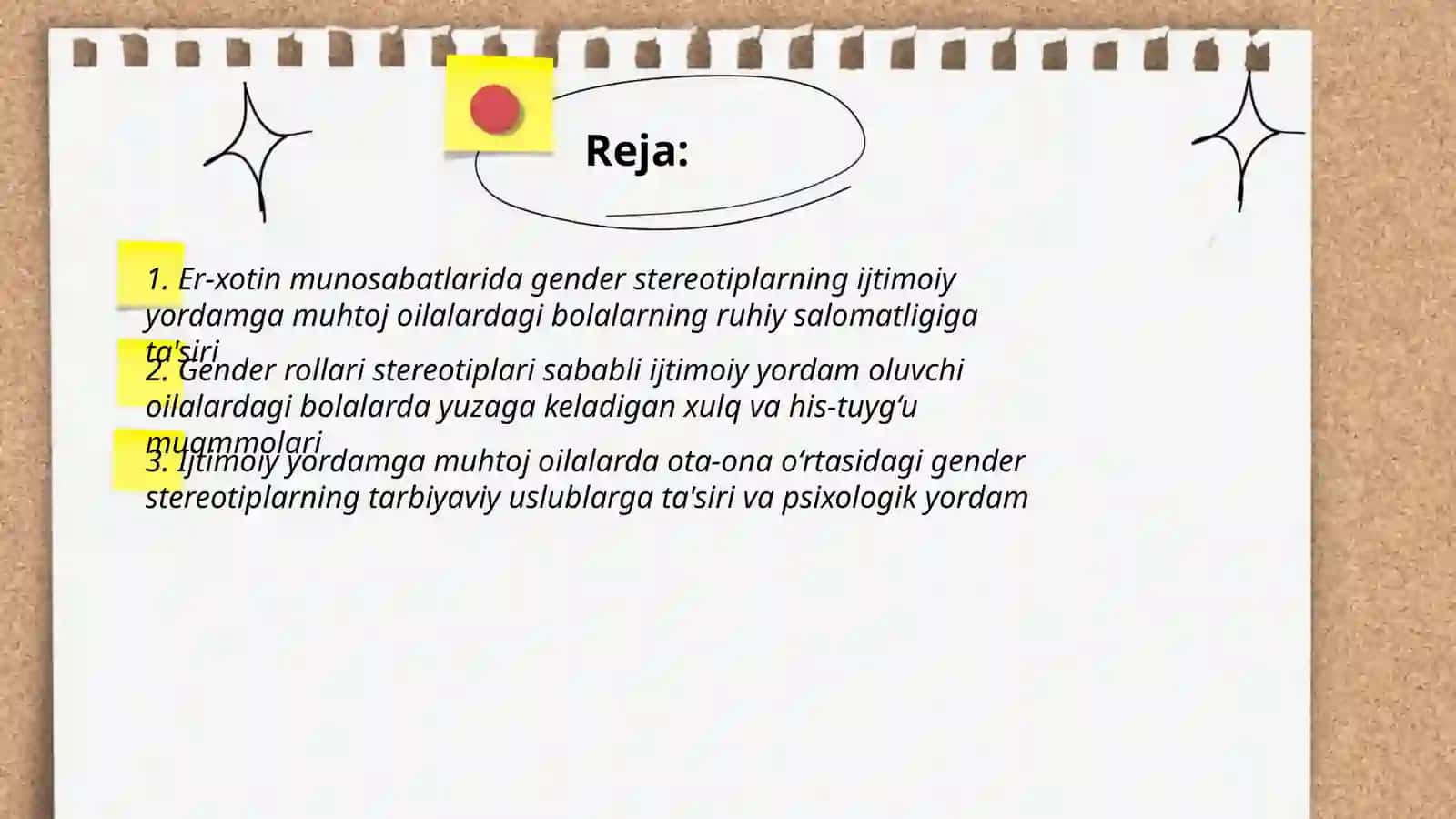 Er-xotin munosabatlarida gender streotiplarining namoyon bo'lishi 2