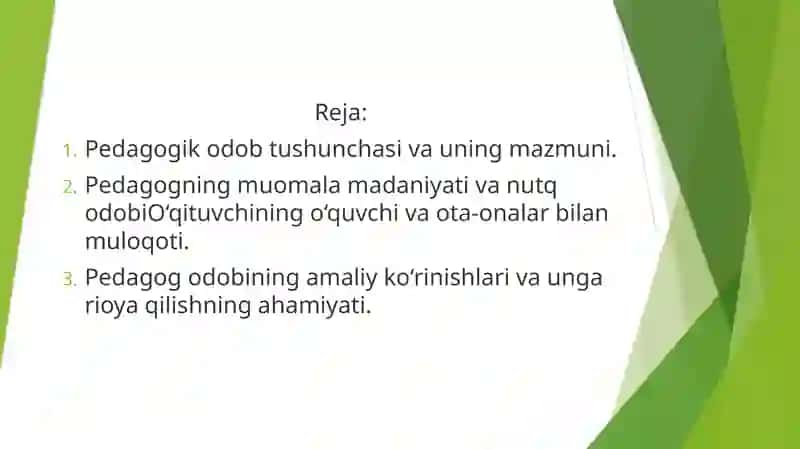 Pedagogik odob.Pedagogning muomala odobi 2