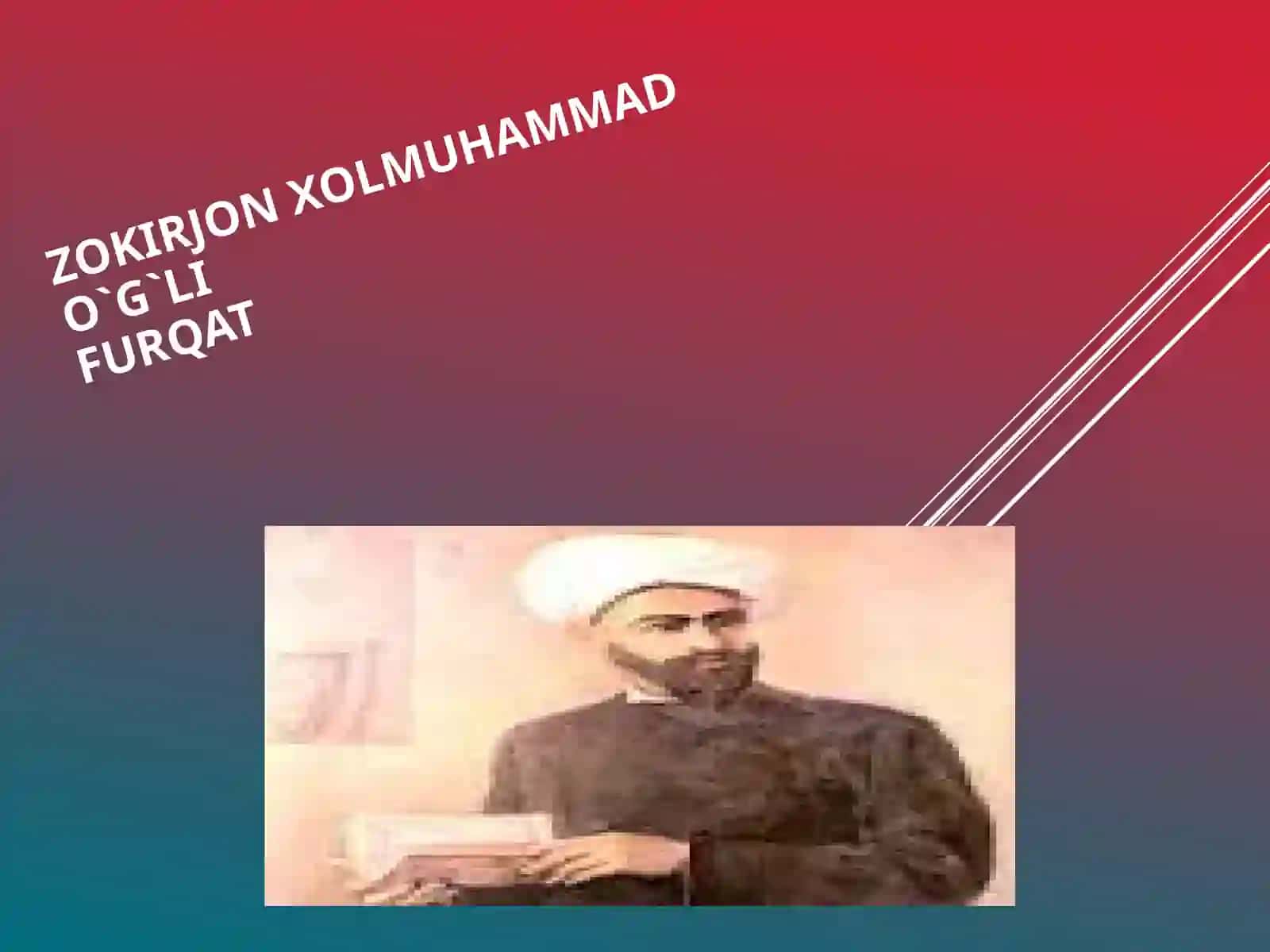 Zokirjon Xolmuhammad o’g’li Furqat lirikasi 2