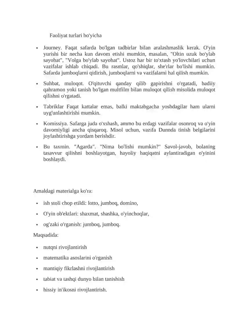 “O’zbekiston mening-Vatanim” ta’limiy didaktik o’yini 2