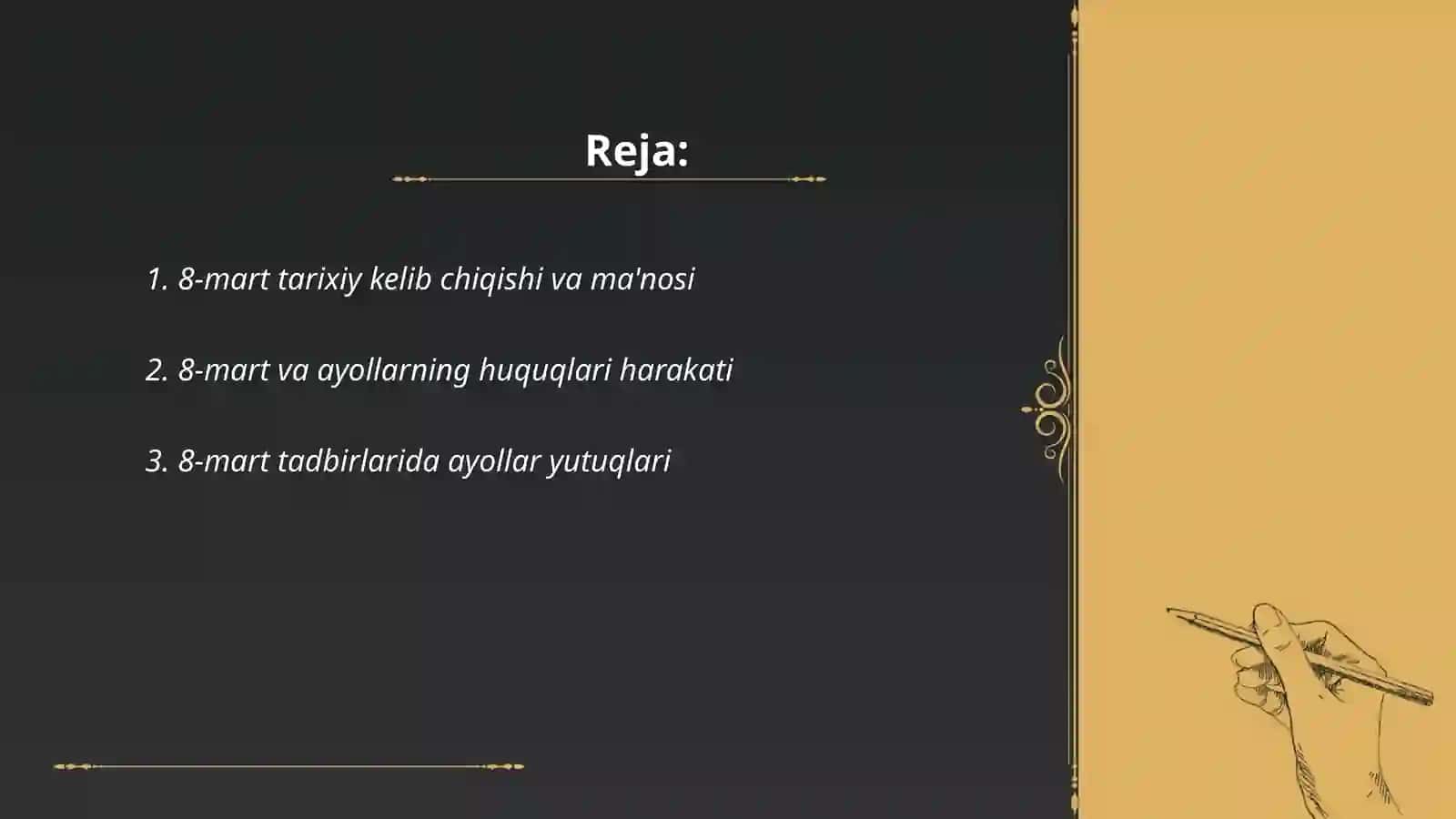 8- mart bilan Ayollar Boʻritosheva Oydinoy 2