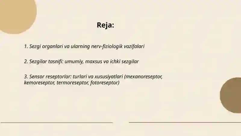 Sezgi-sezgilarning nerv-fiziologik asoslari 2