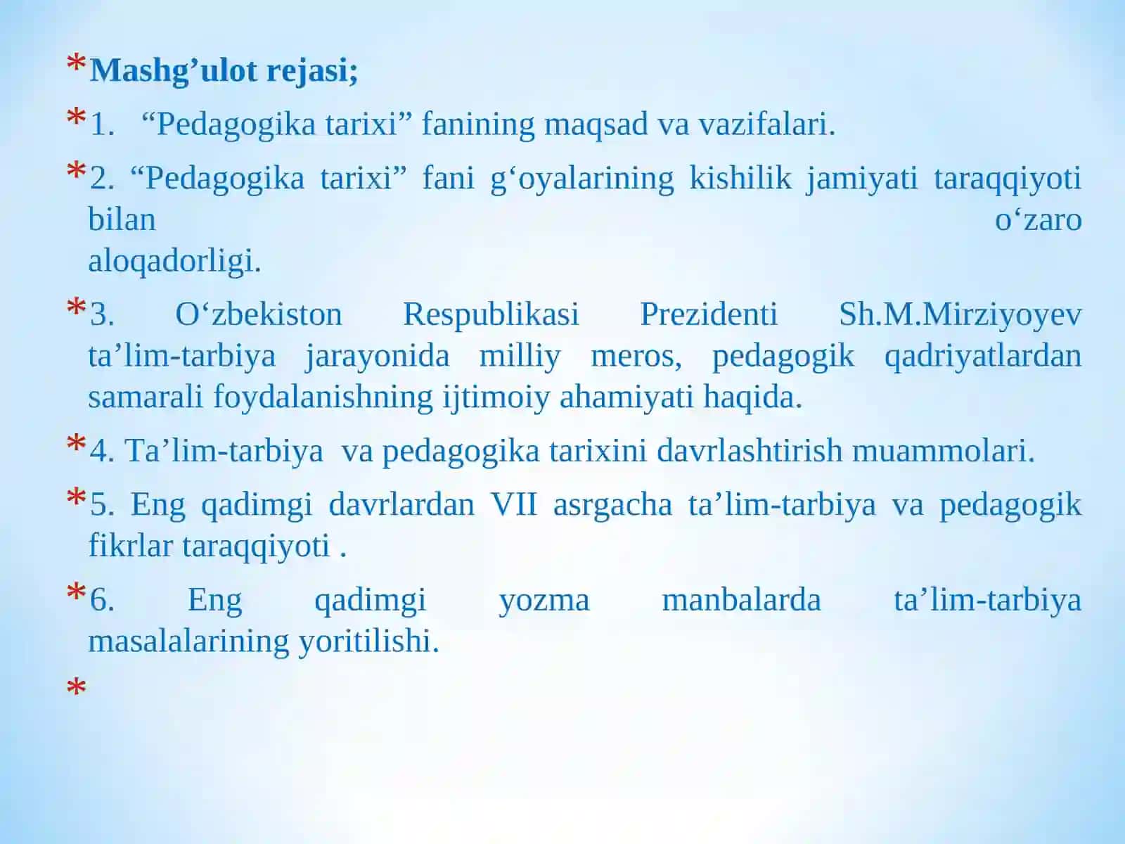 Pedagogika tarixi fan sifatida. Ibtidoiy jamoada tarbiya. Eng qadimgi davrlardan VII asrgacha ta’lim 2