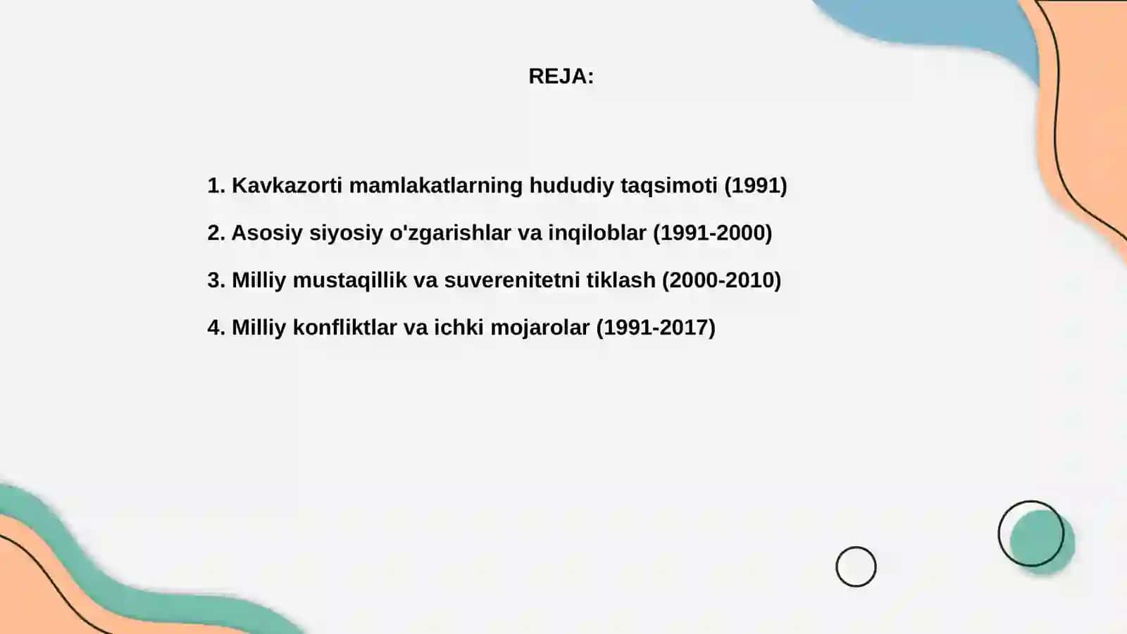 Kavkazorti davlatlari taqsimoti 2