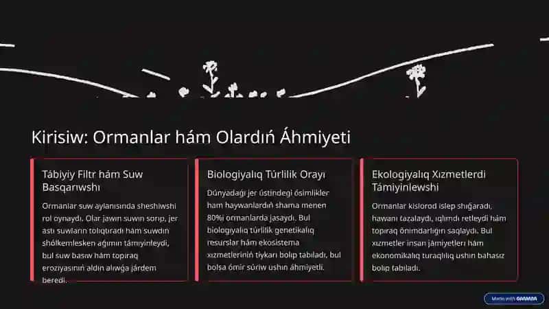 Orman: Ekologiyalıq Teń Salmaqlılıqtıń Tirigi Júregi 2