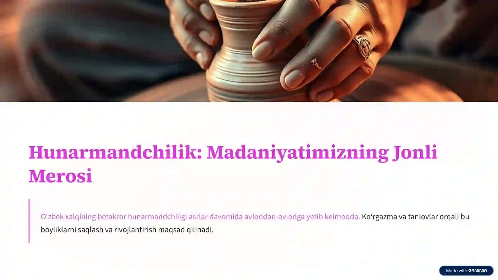 Xalq Hunarmandchiligi Ko‘rgazma va Tanlovlarini Tashkil Qilish Qoidalari 2