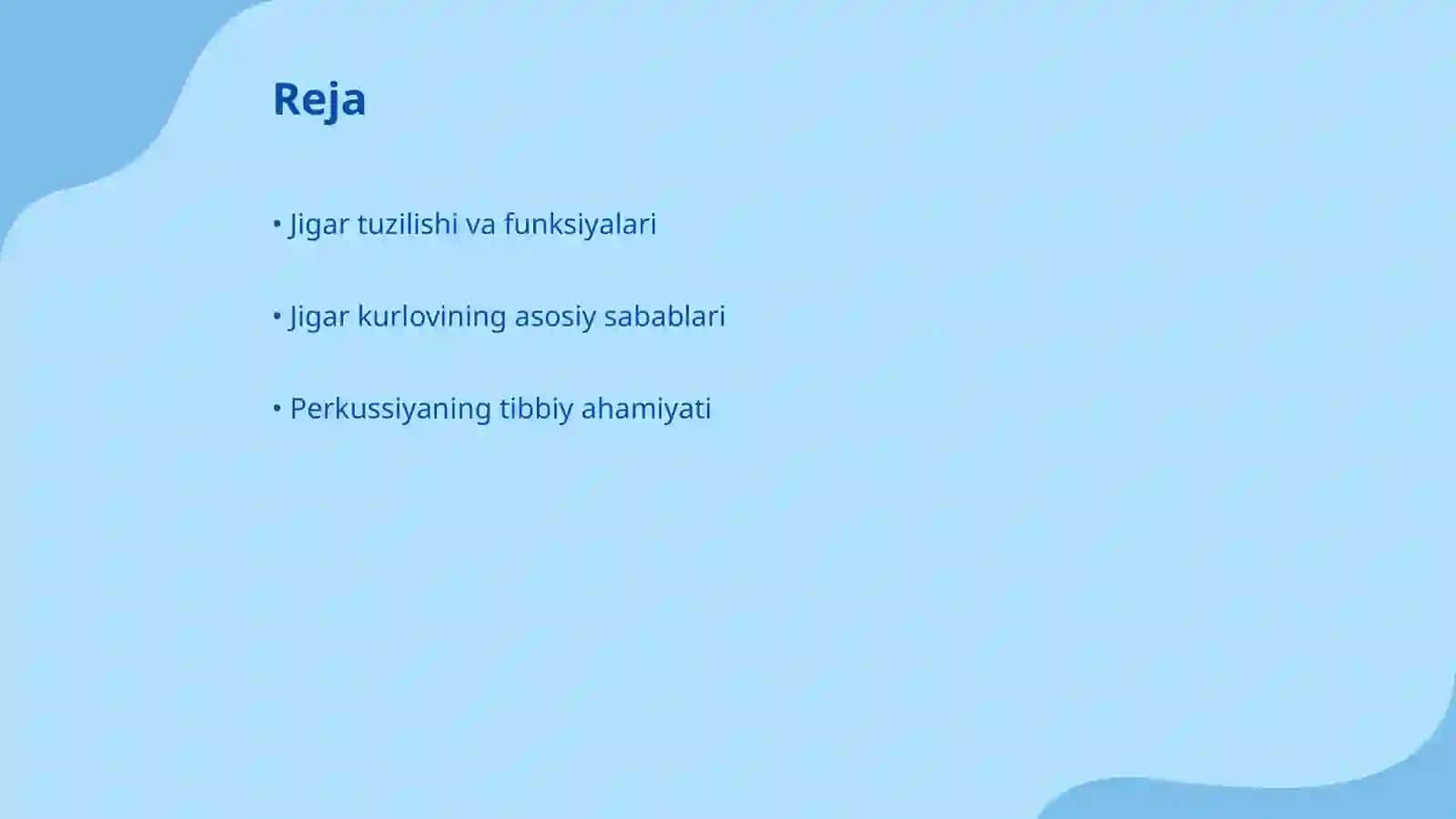 Jigarni Kurlov boʻyicha perkussiyasi 2