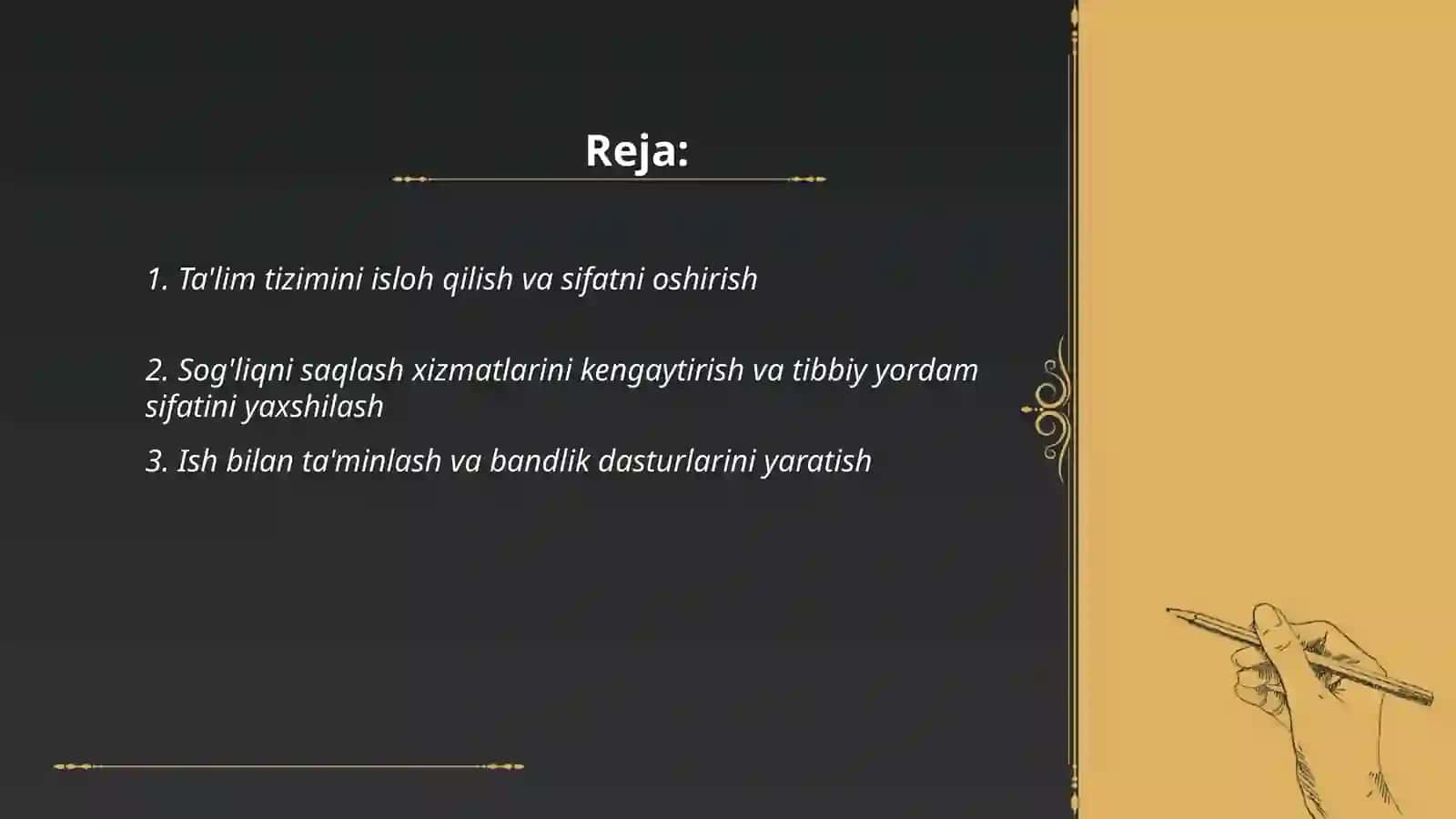Ta'lim tizimini isloh qilish va sifatni oshirish 2