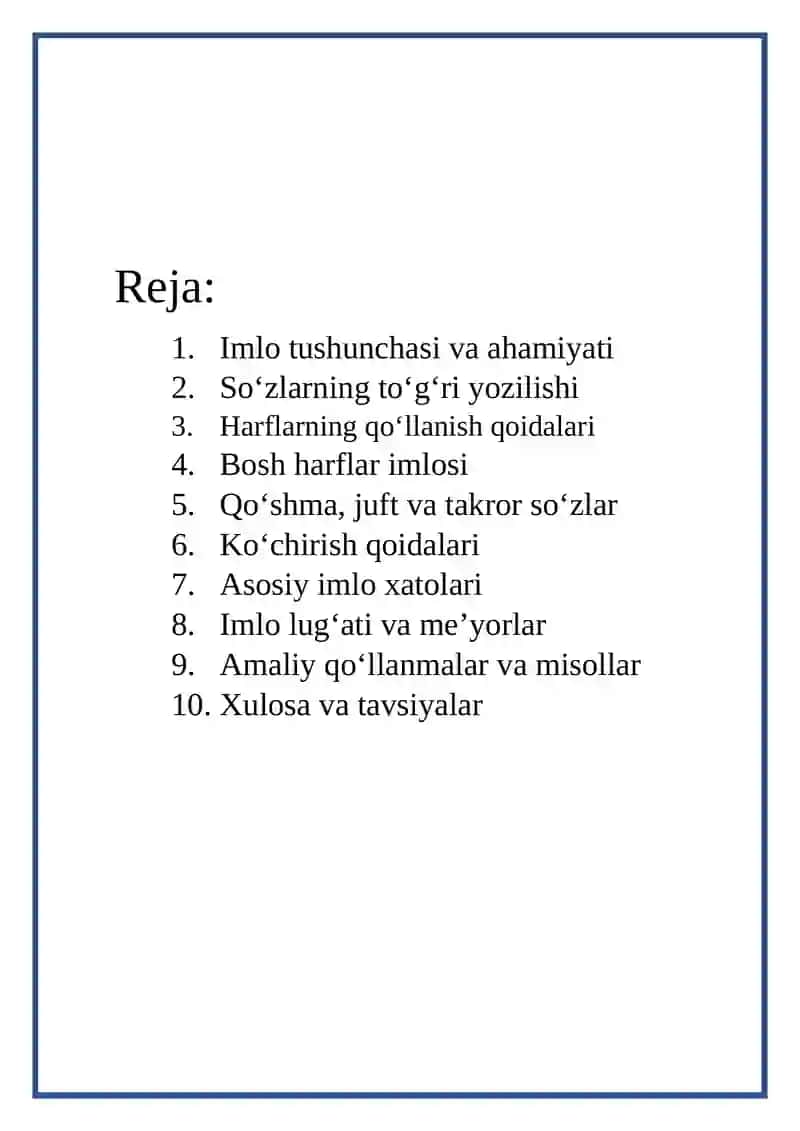 Imlo qoidalari 2