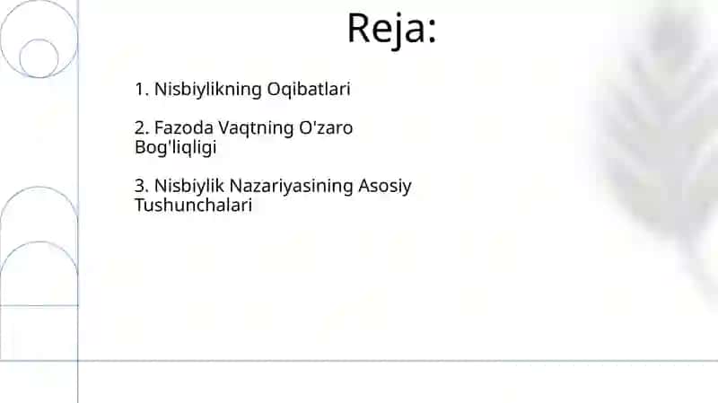 Umumiy nisbiylik nazariyasi 2