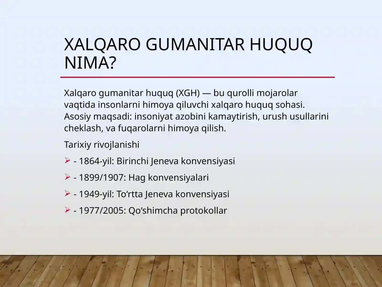 XALQARO GUMANITAR, IQTISODIY VA XAVFSIZLIK HUQUQI 2