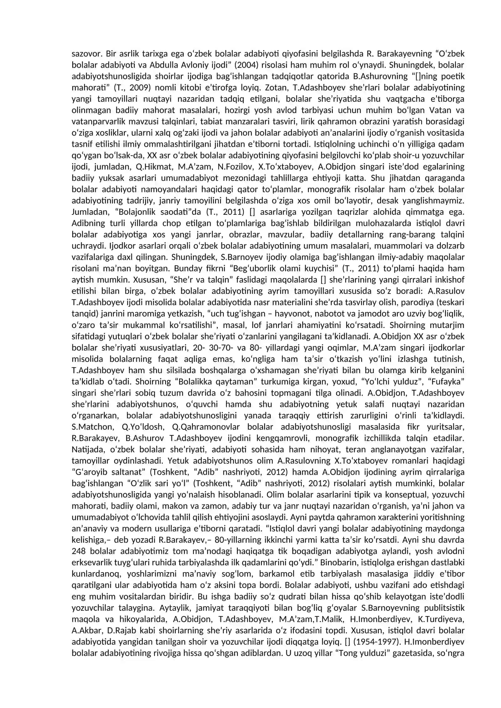 Istiqlol davri o‘zbek bolalar she’riyatidagi o‘ziga xosliklar: shakily izlanish, geometrik va alifbo she’rlar 2