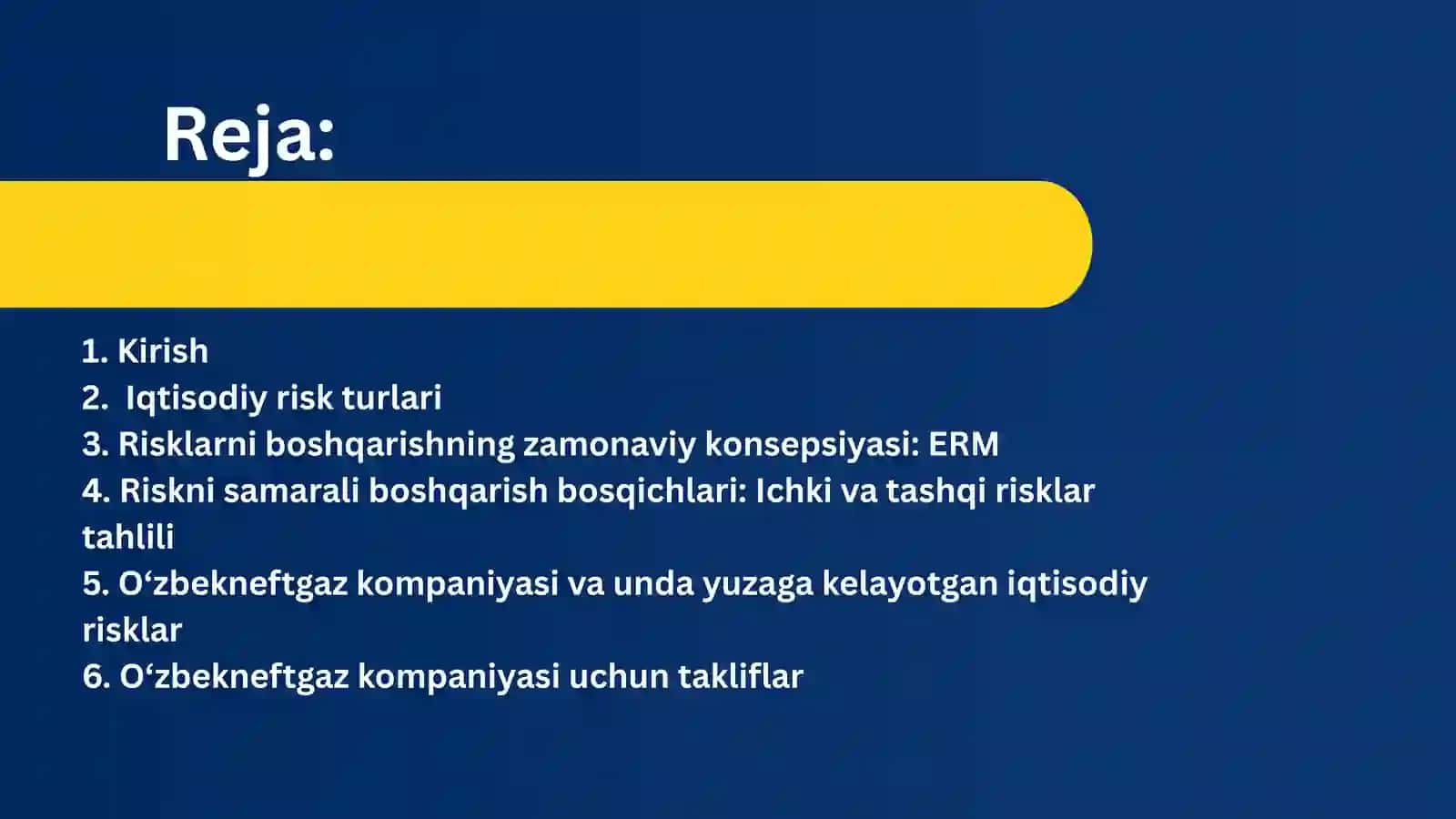 Korxona faoliyatidagi iqtisodiy risklarni samarali boshqarish algoritmining mohiyati 2