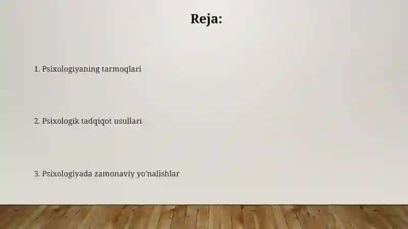 Psixologiyafanining sohalarini tadqiqot metodlari 2