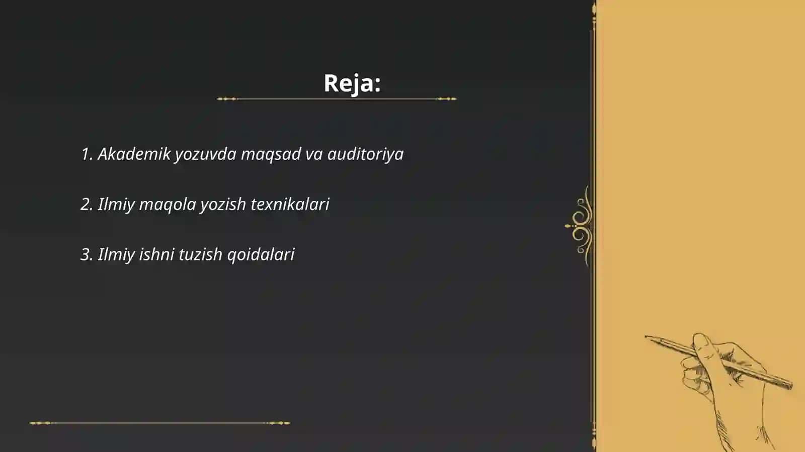 Akademik yozuvlar 2