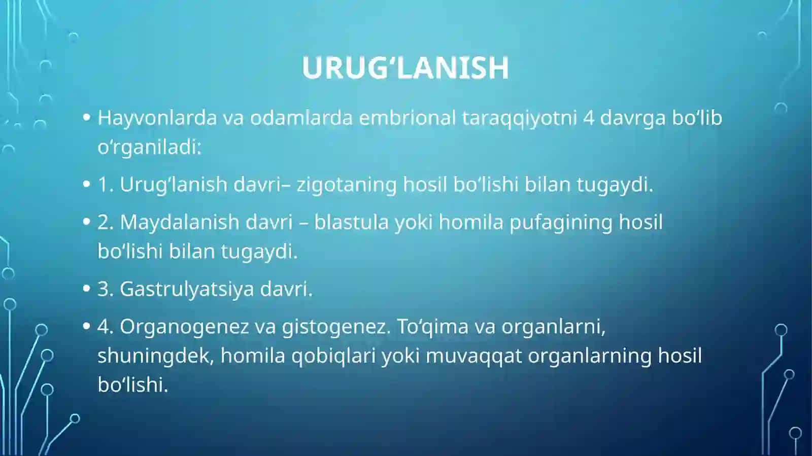 URUG‘LANISH VA MAYDALANISH 2