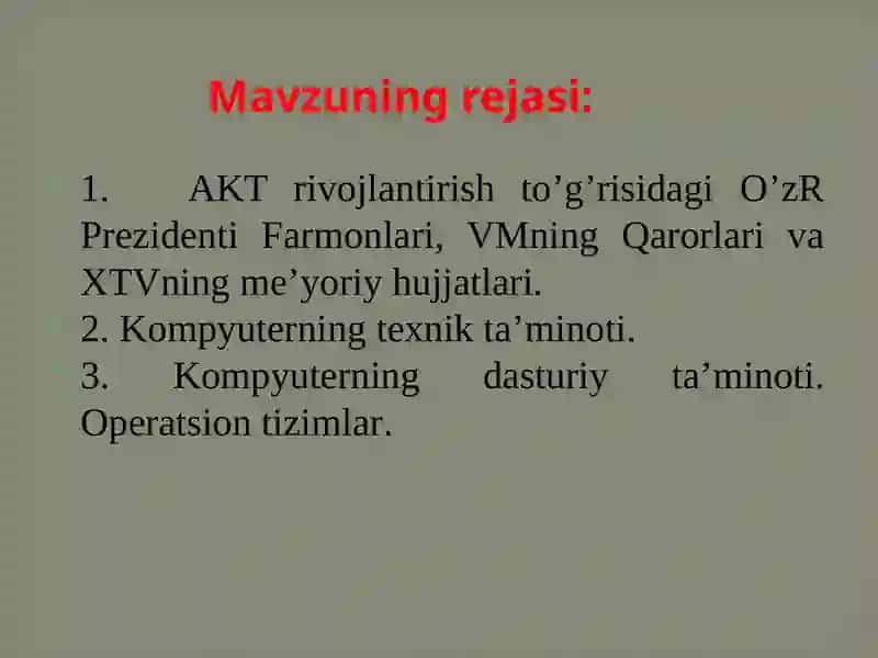 Boshlang`ich sinf TEXNOLOGIYA darslarida axborot texnologiyalardan foydalanish 2