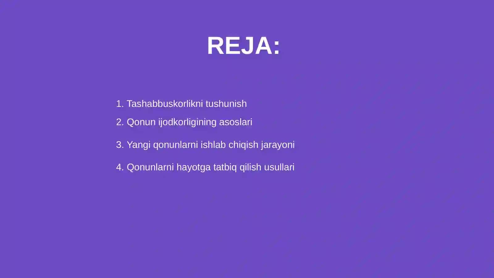 Tashabbuskorlik qonun ijodkorligi va huquqiy targ'ibotni amalga oshirish 2