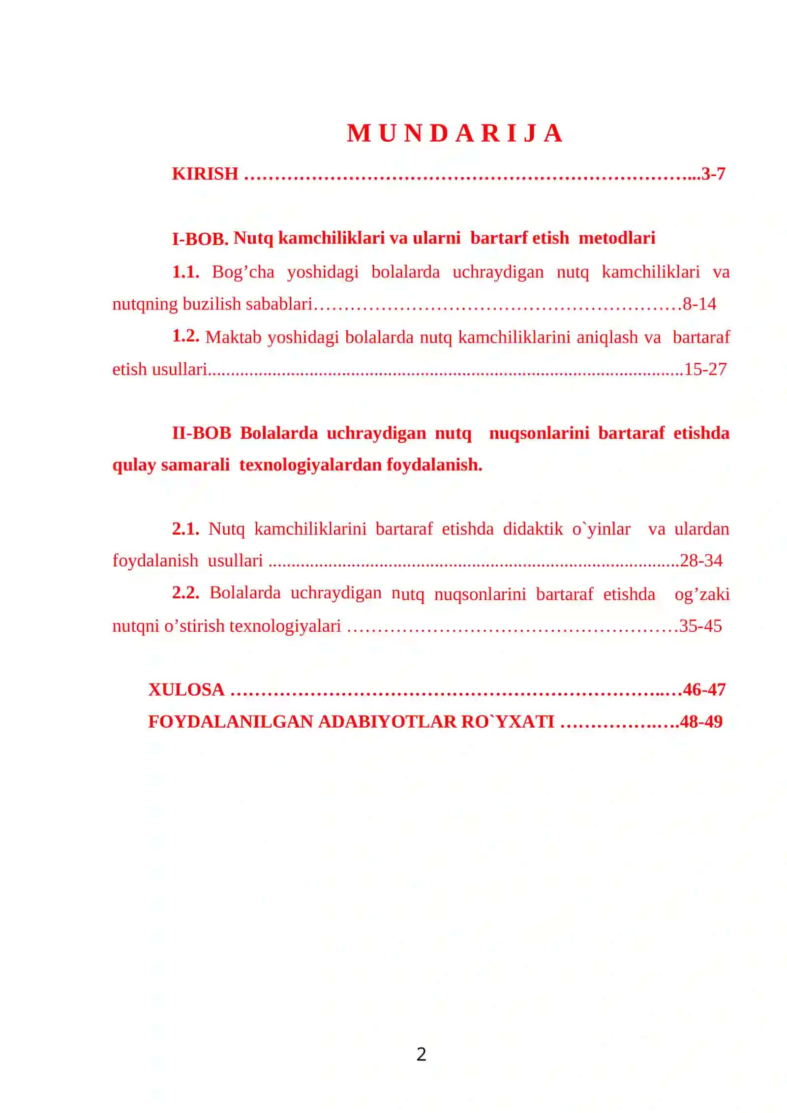 Nutq kamchiliklari va ularni bartarf etish metodlari 2