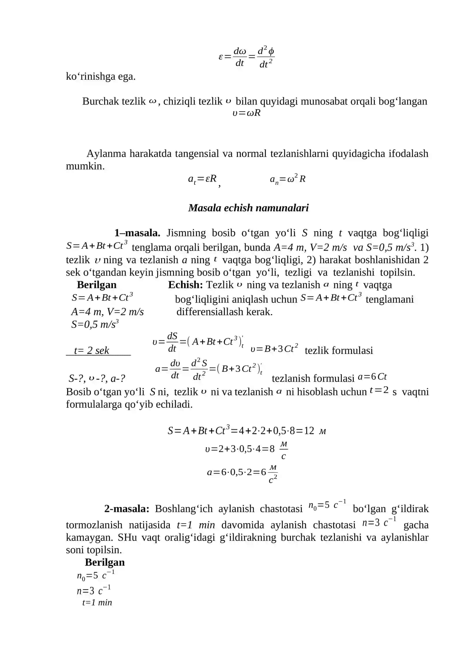 Kinematika 2