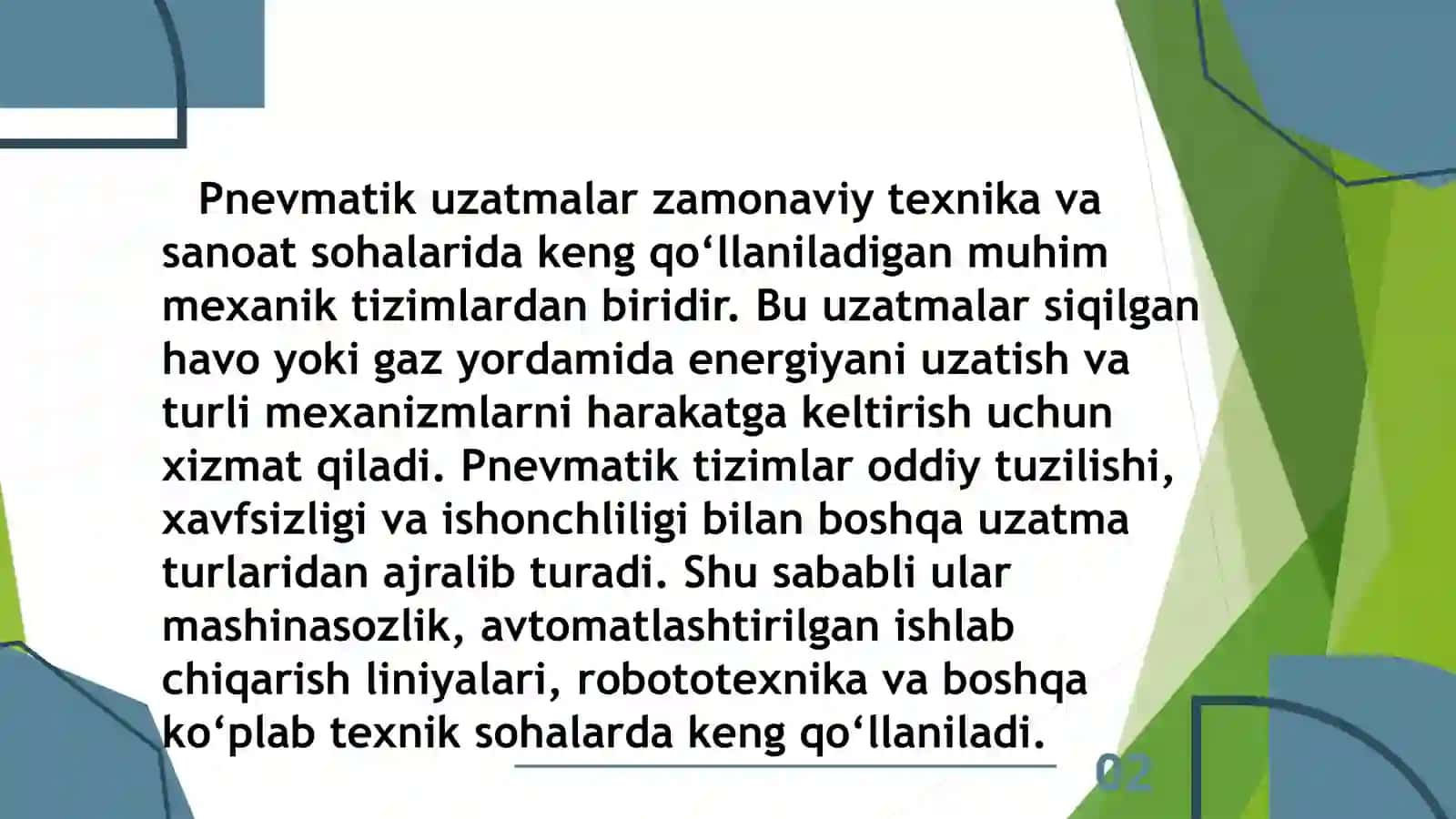 Pnevmatik Uzatmalar va Ularning Sanoatdagi Ahamiyati 2