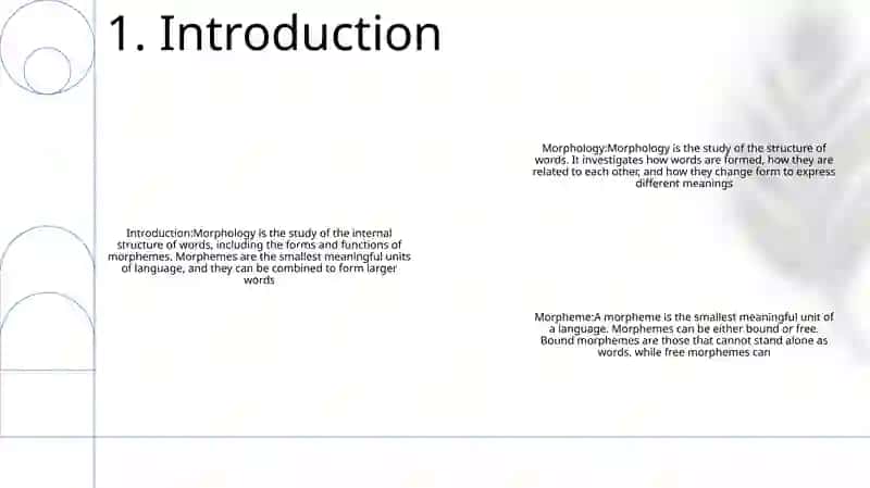 Morphology And Morpheme 2