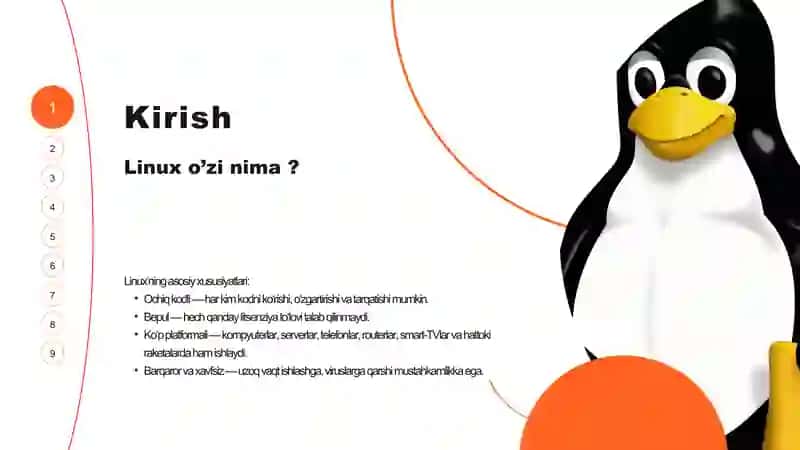 Linux operatsion tizimi va uning distributivlari 2