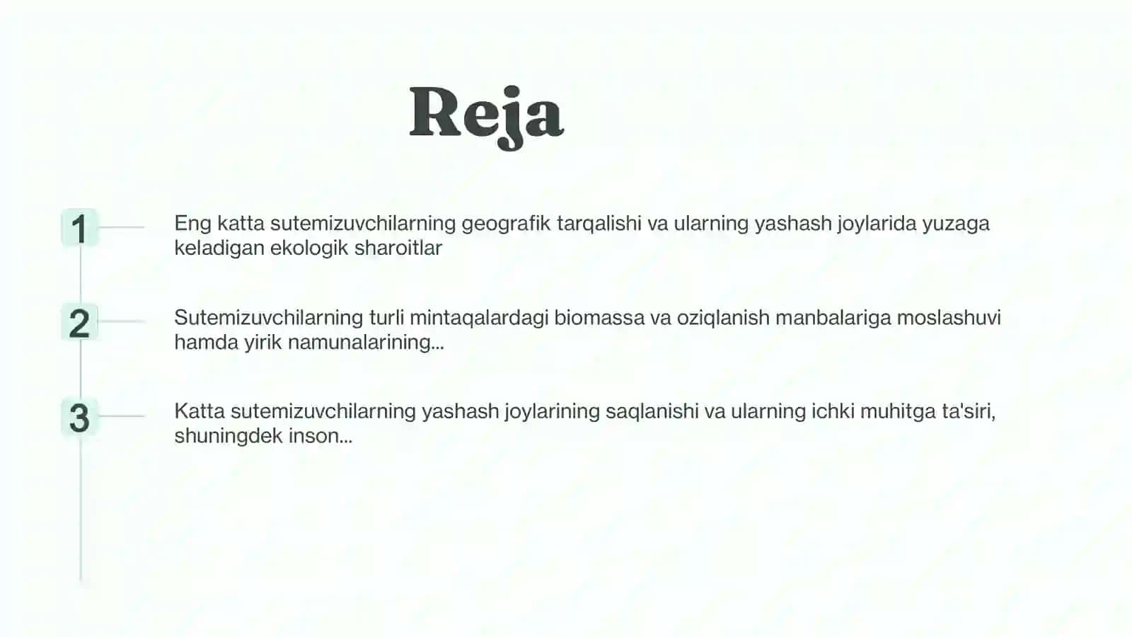 Eng katta sutemizuvchilarning yashash joylarida yuzaga keladigan ekologik sharoitlar 2