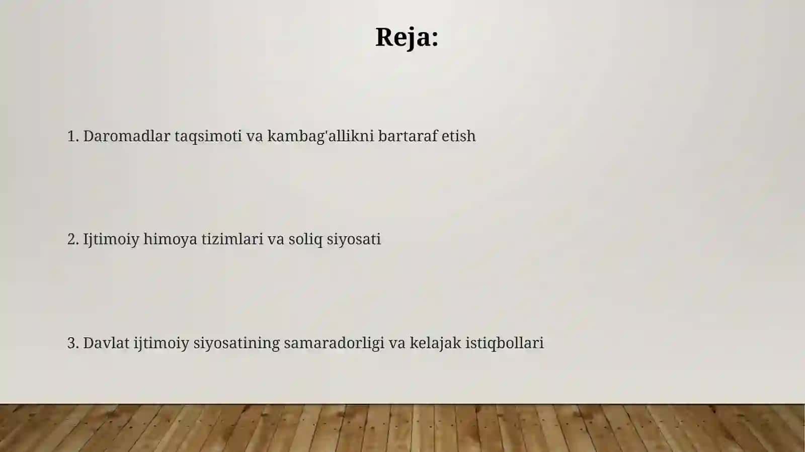 Daromadlar taqsimoti va kambag'allik 2