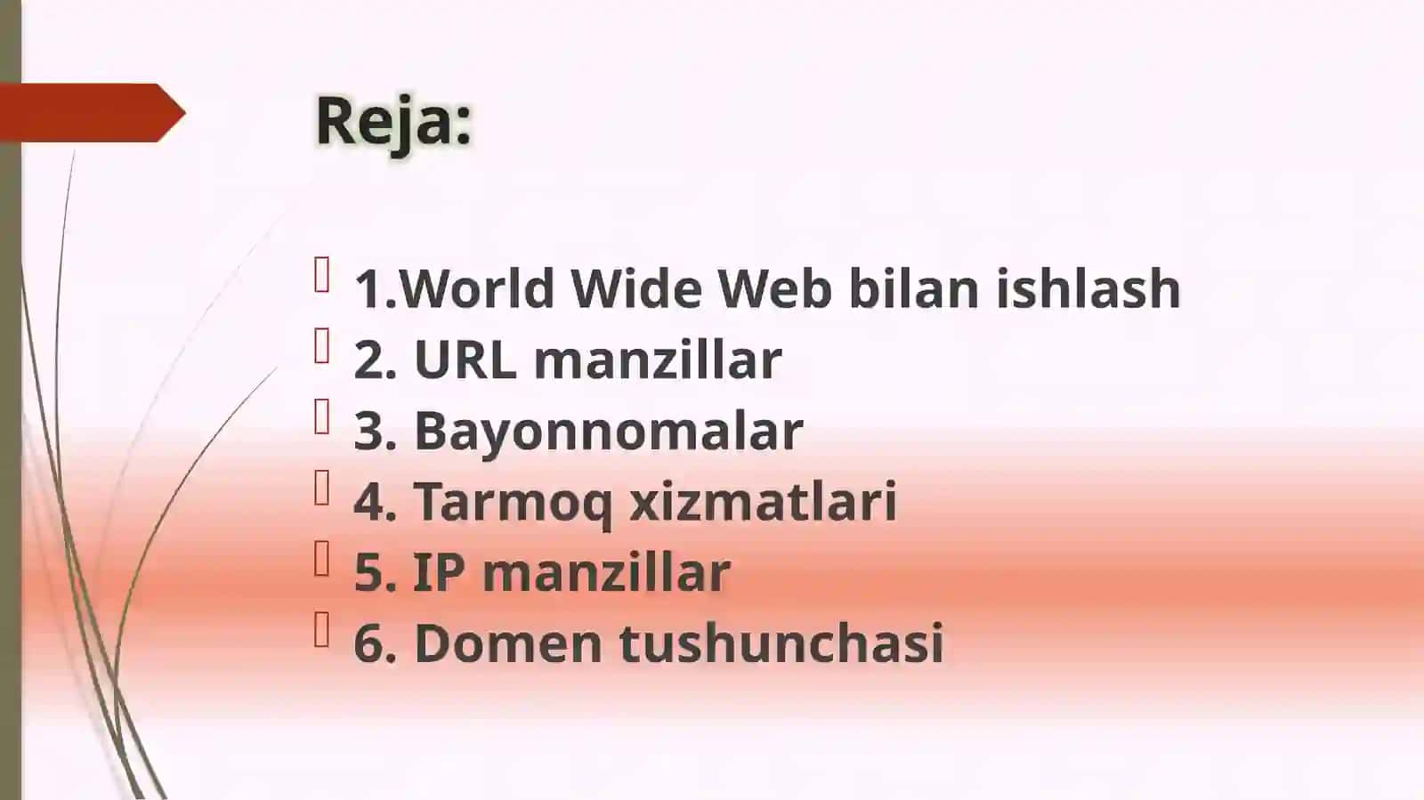 World Wide Webbilan ishlash 2