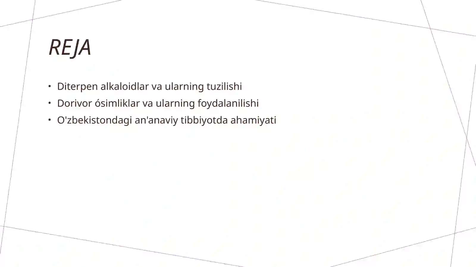 Diterpen alkaloidlar va ularning tuzilishi 2
