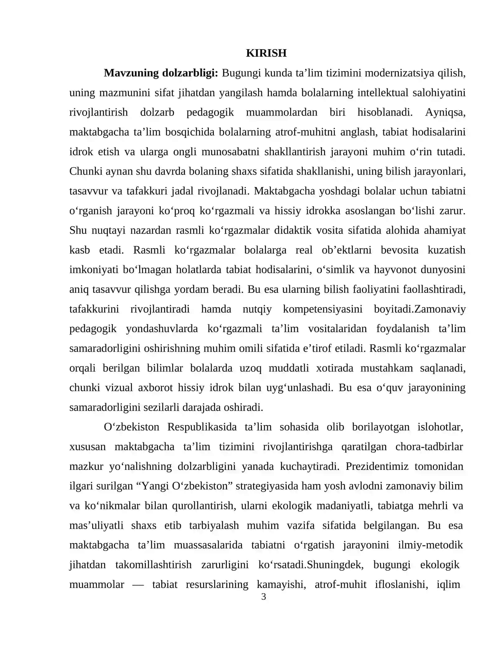 Rasmli ko'rgazmalar orqali tabiatni o'rganish 2