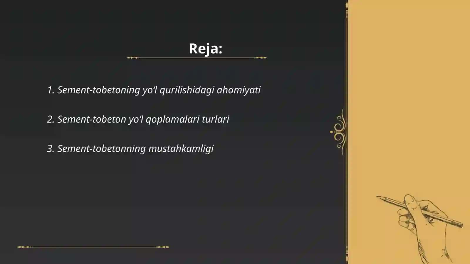 Sementtobetonlarning yo'l qurilishida ishlatilishi 2